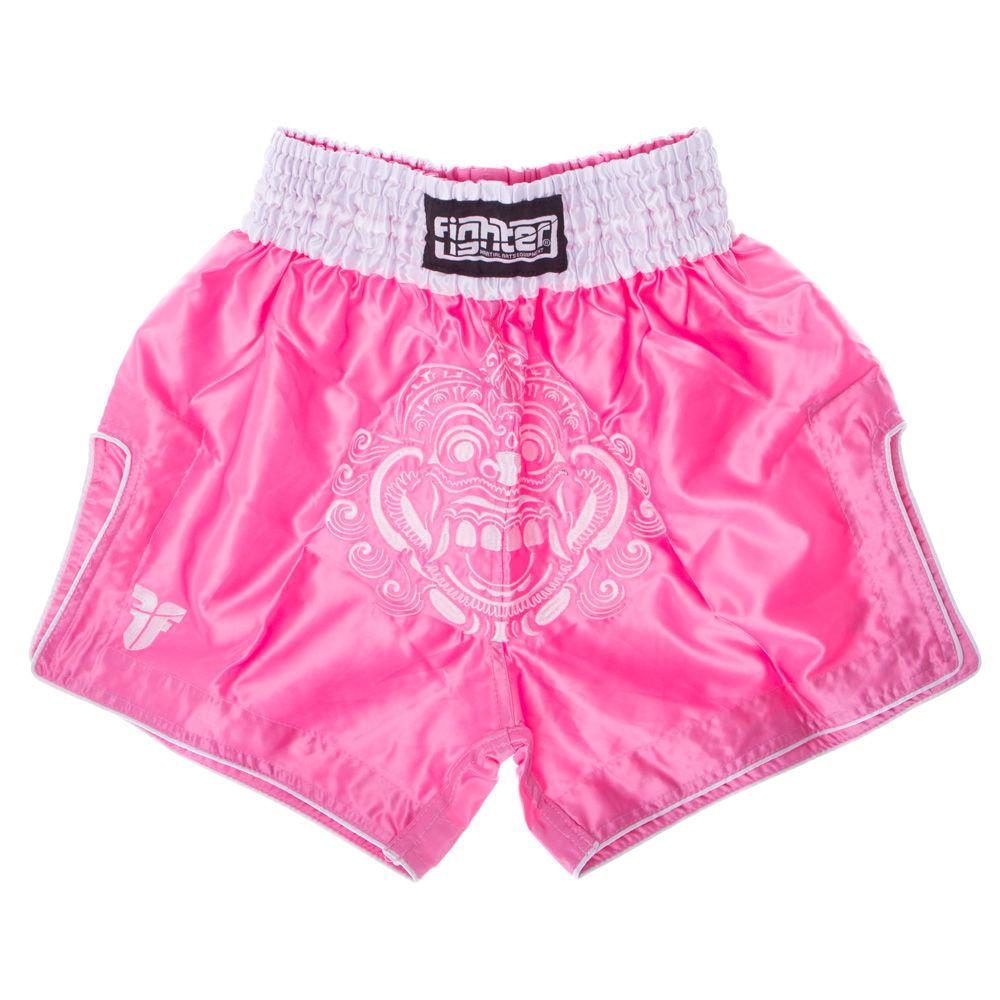 Fighter Thai Shorts FACE - pink/white