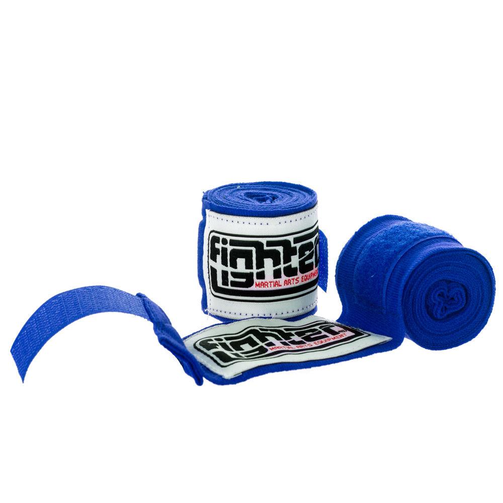 Fighter 2-Inch Blue Polycotton Handwraps