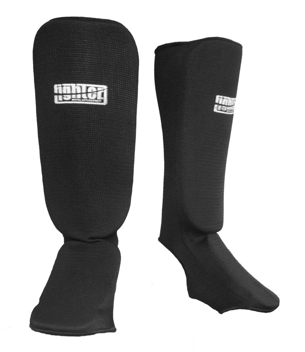 Cloth Shin/Instep Guard Fighter black