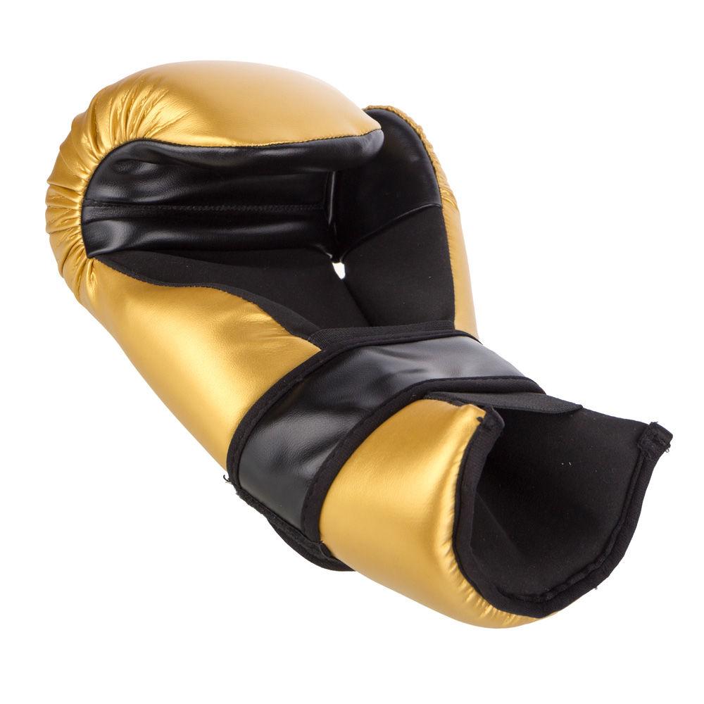 Fighter Palm Open Gloves - gold/black