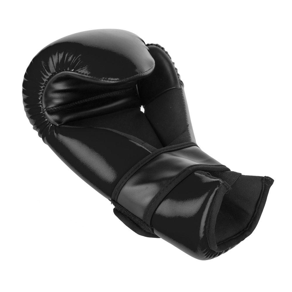 Fighter Black/White Open Palm Gloves