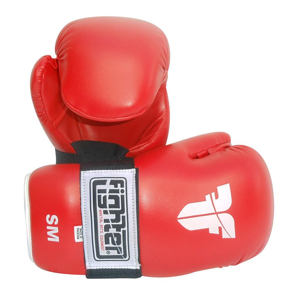 Fighter Red Open Hand Martial Arts Point Gloves