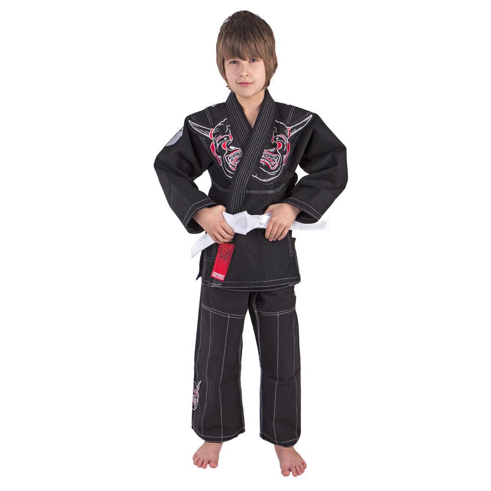 Fighter KIDS BJJ Gi Demon Uniform - black