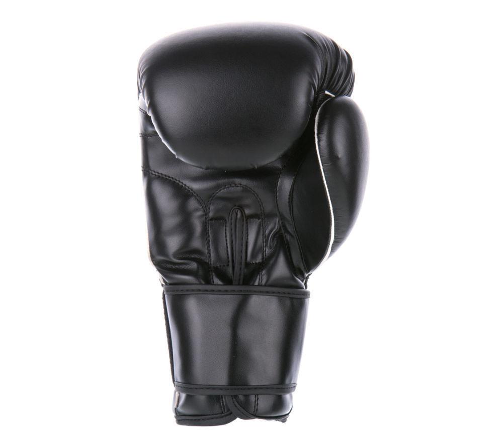 FIGHTER Black Synthetic-Leather IMF MUAY THAI Boxing Gloves