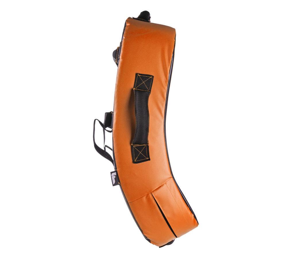 Fighter Curved Kicking Shield - MULTI GRIP - black/orange