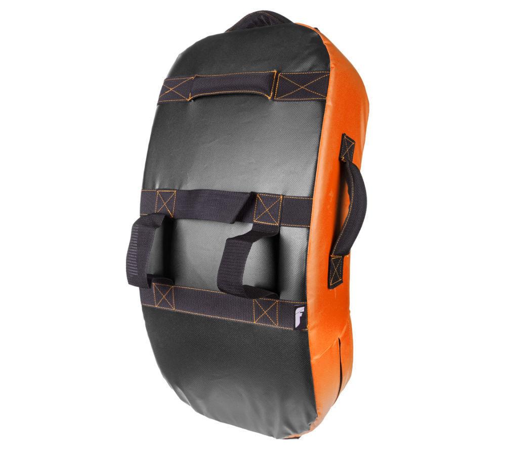 Fighter Curved Kicking Shield - MULTI GRIP - black/orange