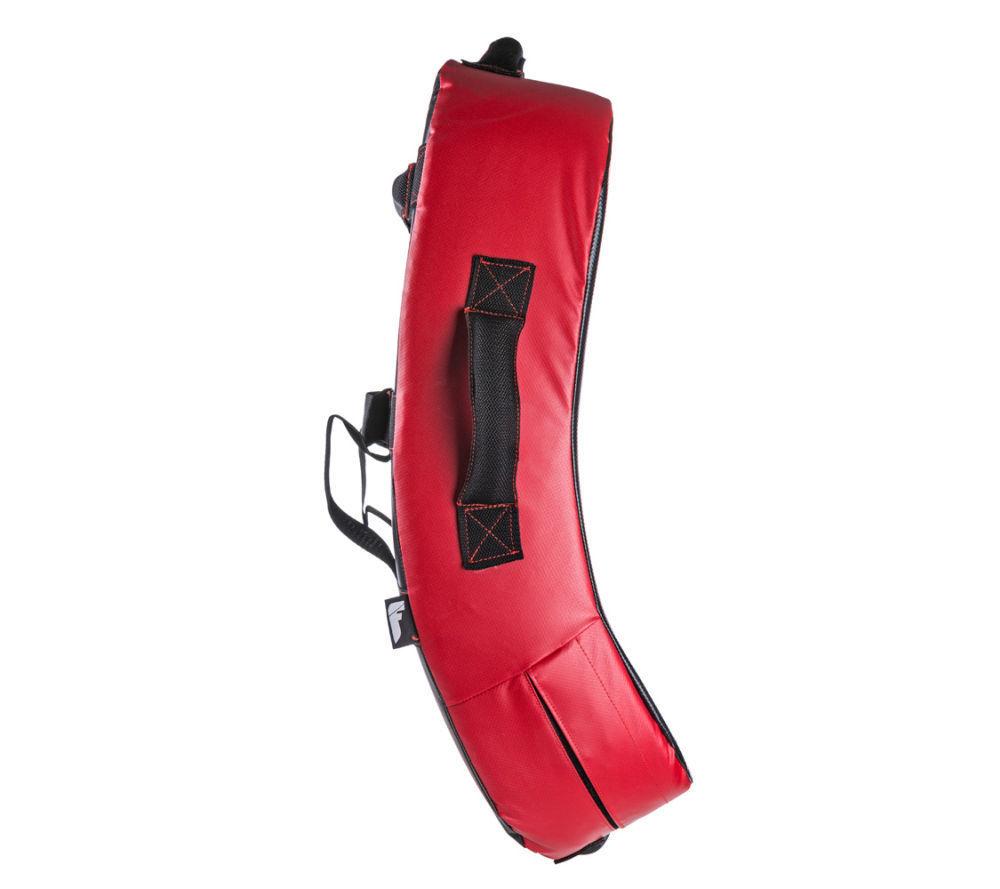 Fighter Curved Kicking Shield - MULTI GRIP - black/red