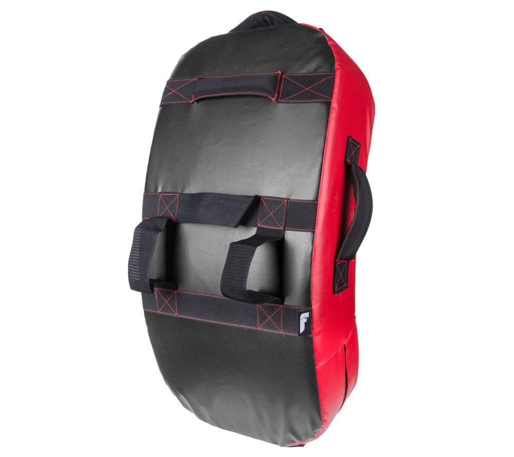 Fighter Curved Kicking Shield - MULTI GRIP - black/red