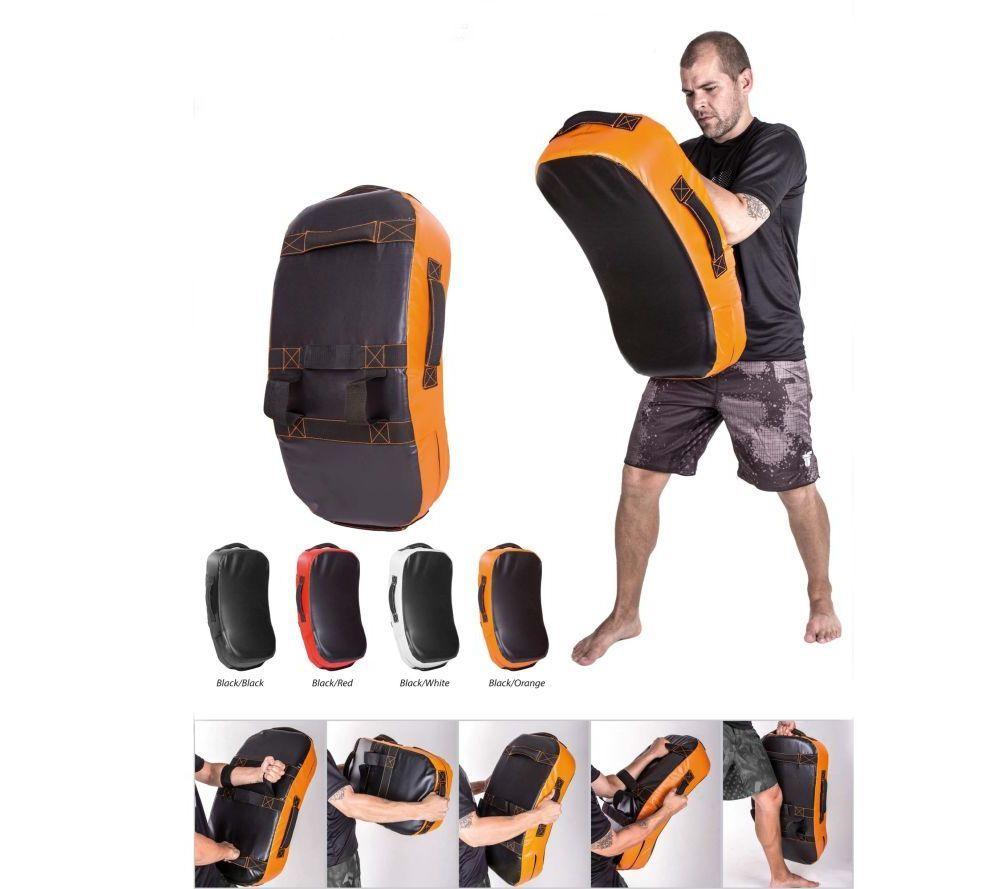 Fighter Curved Kicking Shield - MULTI GRIP - black/red