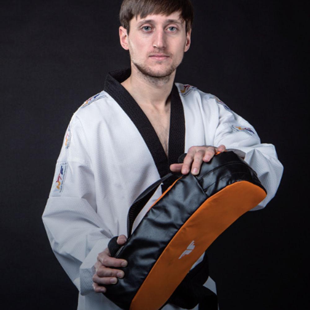 Fighter DOUBLE HAND KICK PAD - orange/black