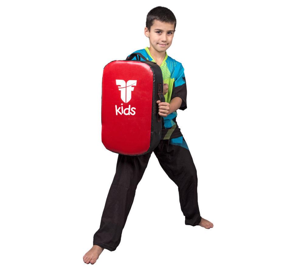 Fighter Multi-Grip KIDS KICK SHIELD - red/black