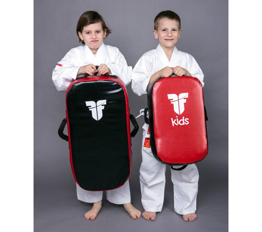 Fighter Multi-Grip KIDS KICK SHIELD - red/black