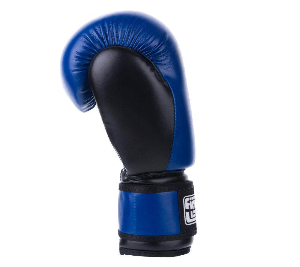 Fighter Synthetic Leather Basic Blue/Black 6-12oz Boxing Gloves