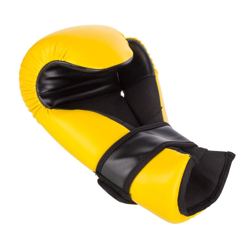 Fighter Martial Arts Point fight Gloves - Yellow with Black Open Palm