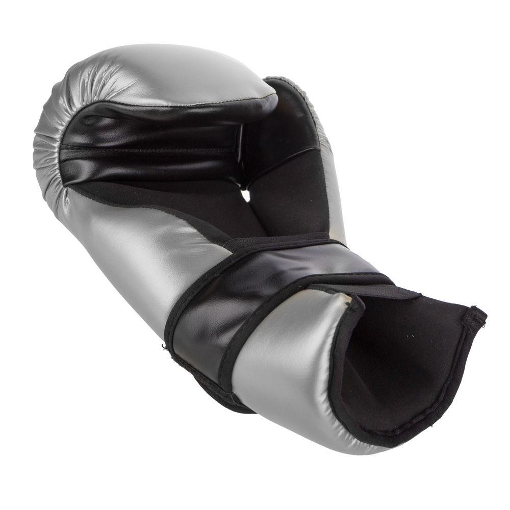 Fighter Silver Black Palm Open Gloves