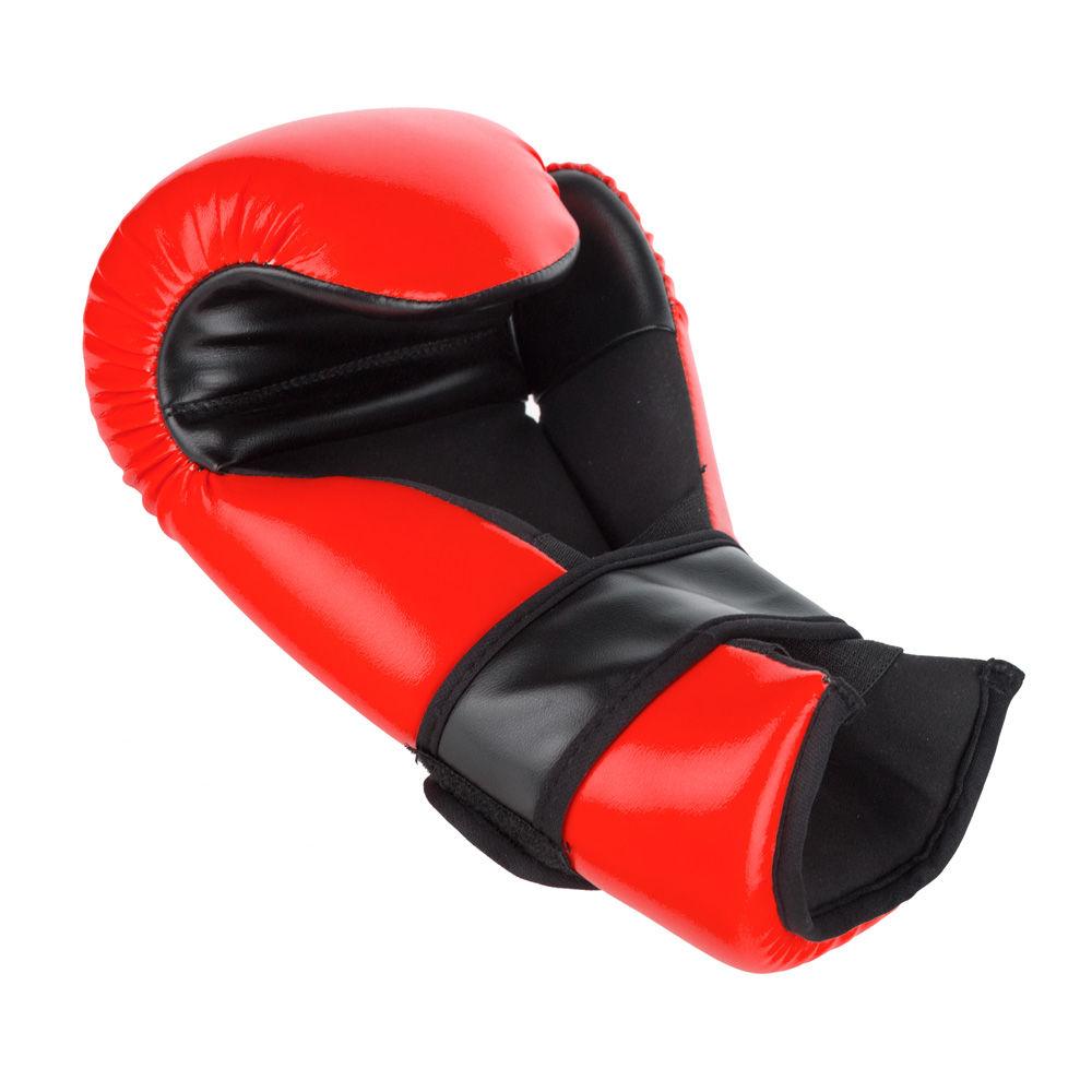 Fighter Palm Open Gloves - Red/Black