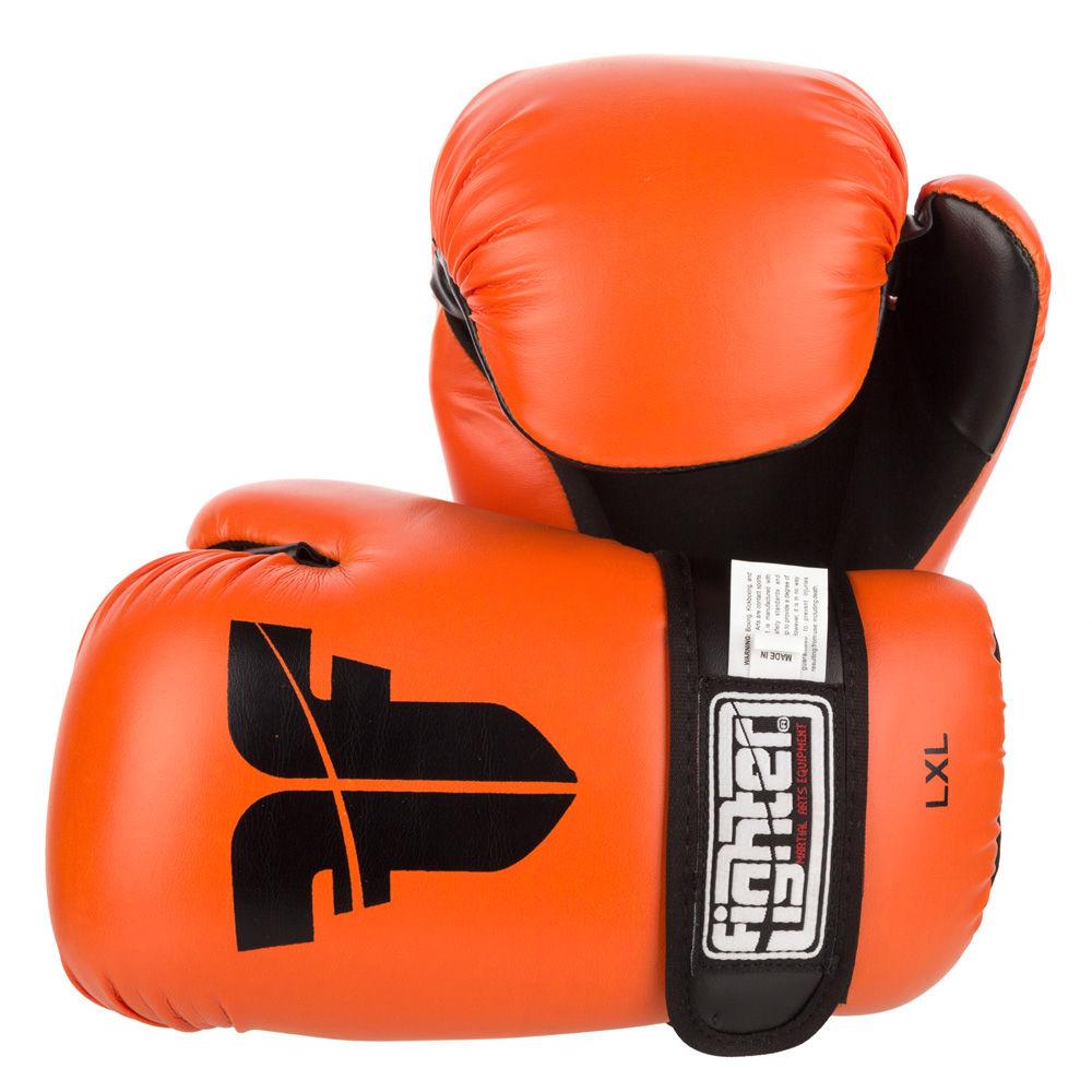 Fighter Open Gloves - Neon Orange/Black