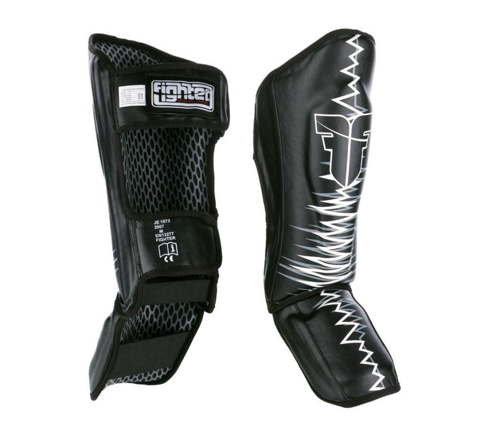 Fighter Shinguards Heartbeat- black/white