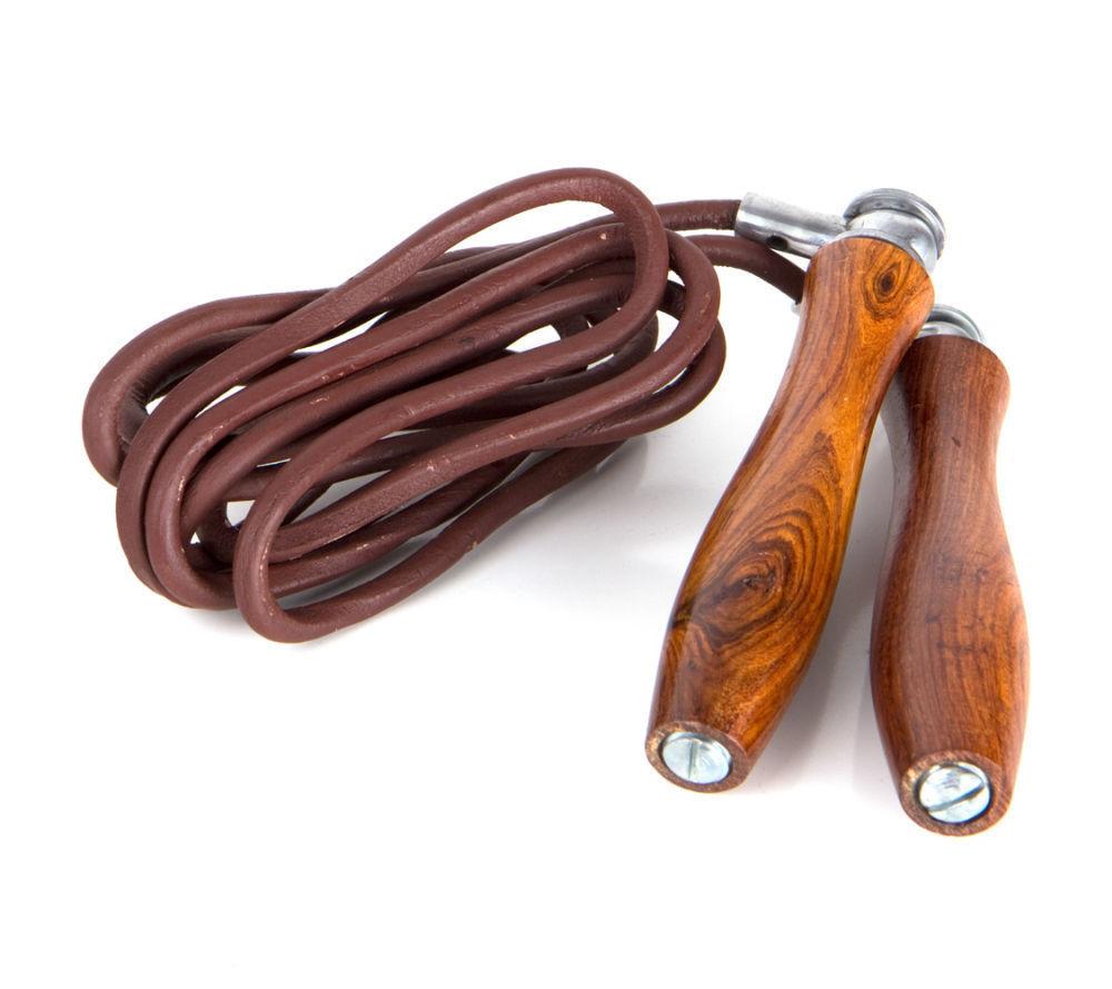 Fighter leather speed rope - brown