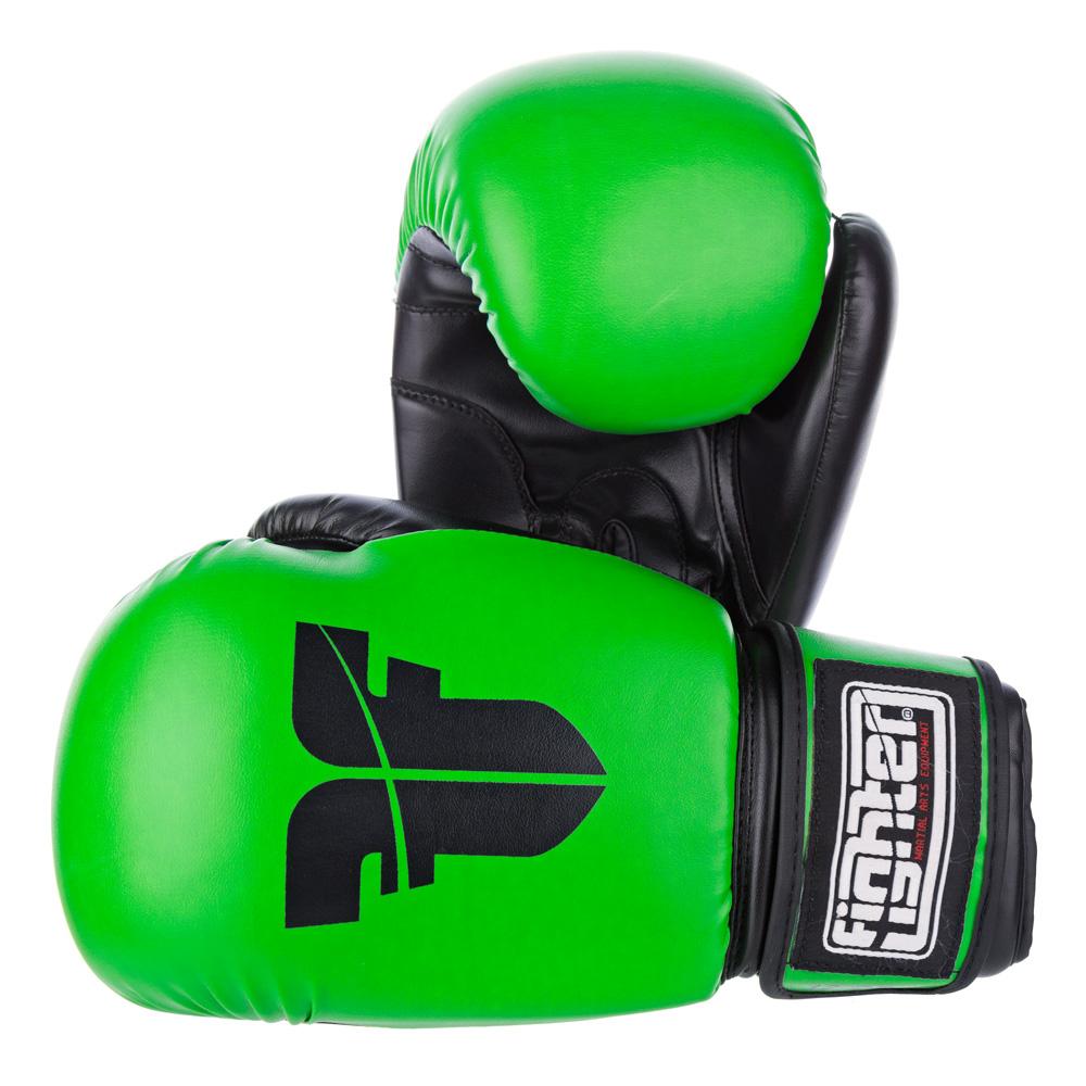 PU Basic Fighter Gloves - neon green/black