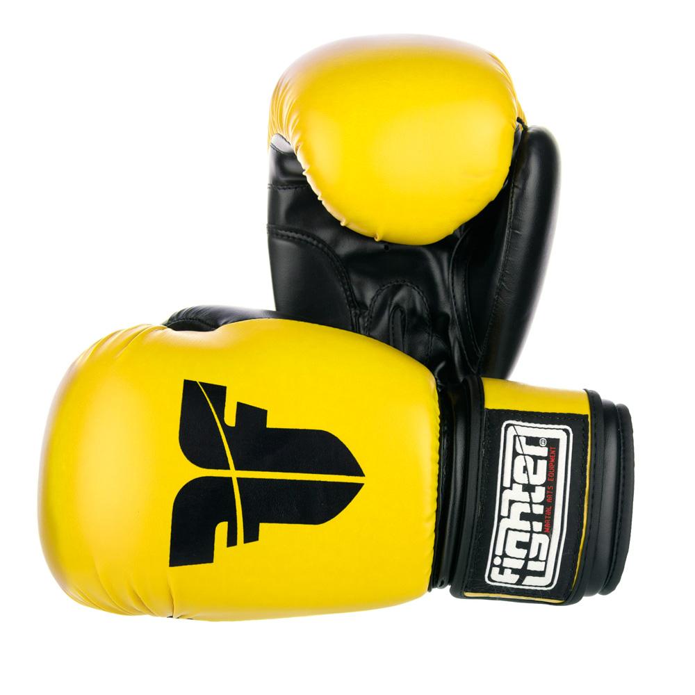 PU Basic Fighter Gloves - yellow/black