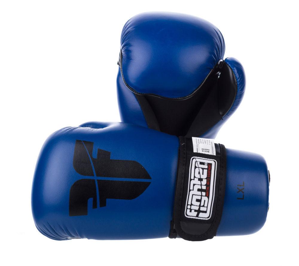 Fighter Martial Arts Point Gloves - Blue with Black Open Palm