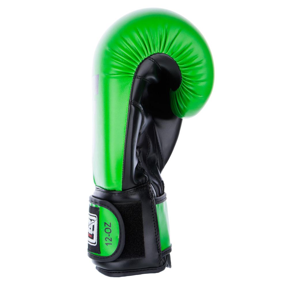 PU Basic Fighter Gloves - neon green/black