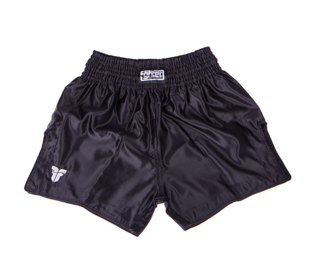 Fighter Thai Trunks Bangkok Plain - black