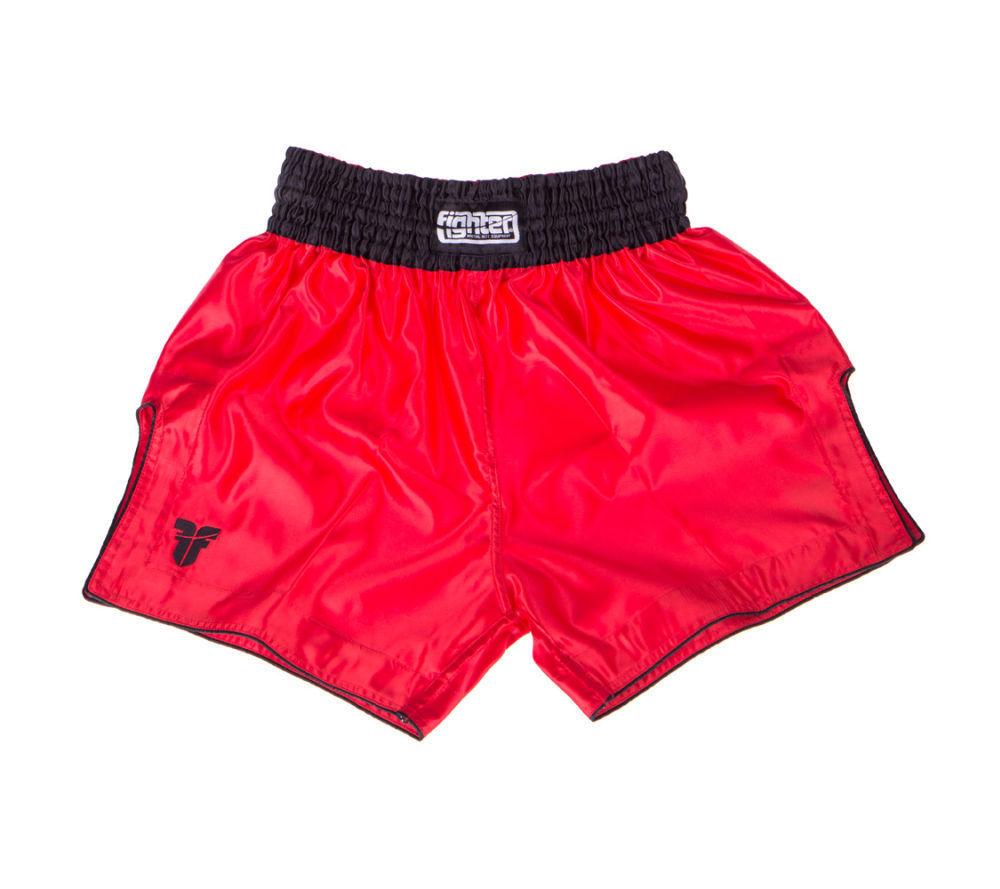 Fighter Thai Shorts Bangkok Plain - red/black