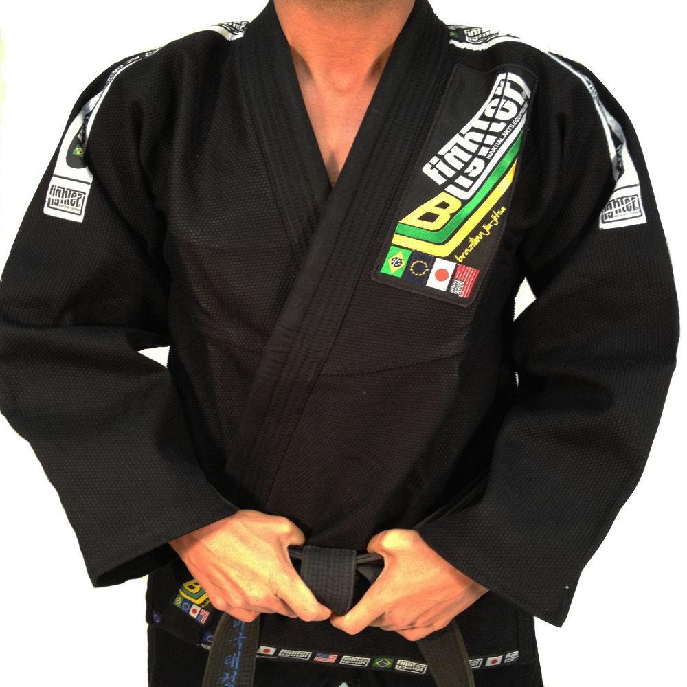 Brazilian Jiu Jitsu FIGHTER Uniform Black