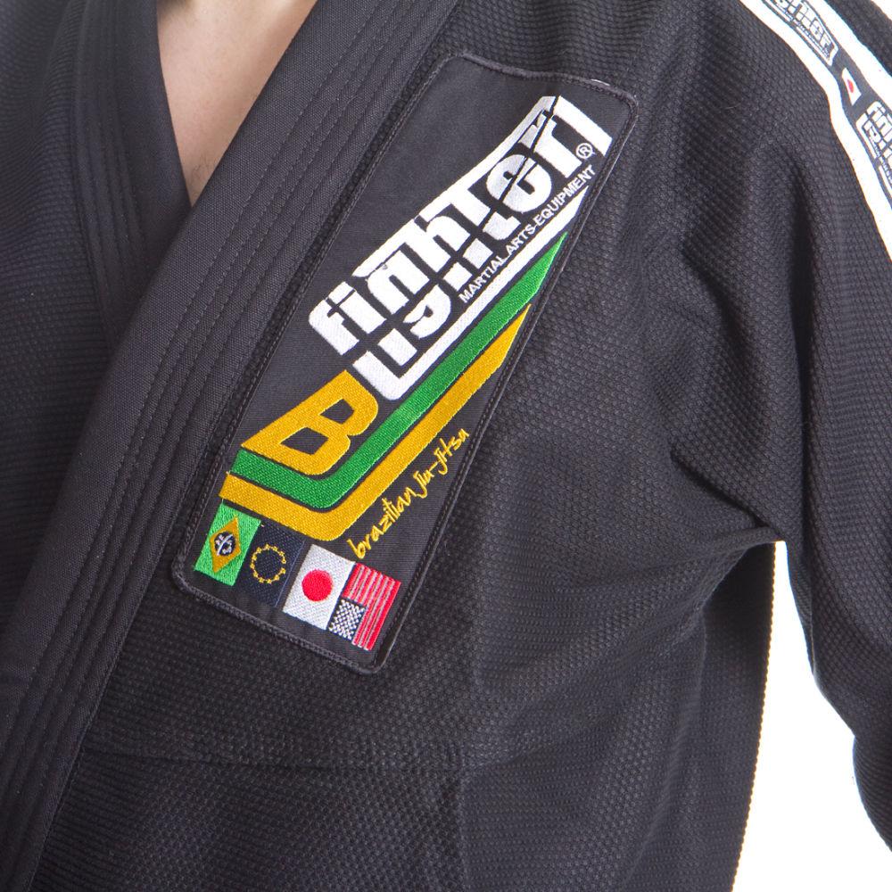 Brazilian Jiu Jitsu FIGHTER Uniform Black
