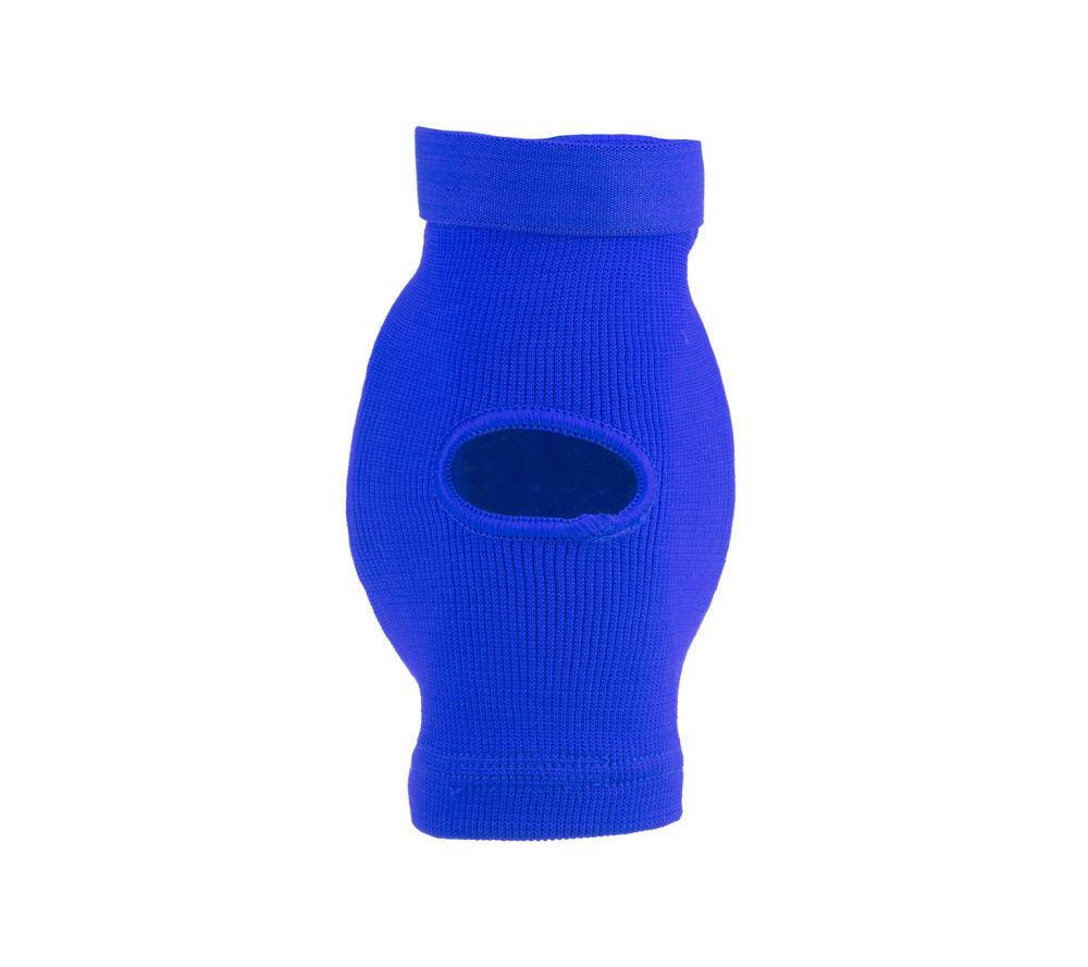 Fighter FF Elbow Guard Blue Oval Cup Protector with Elastic Strap