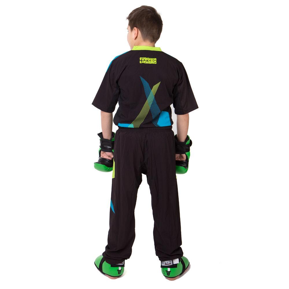 Fighter Uniform - black/blue/neon-green