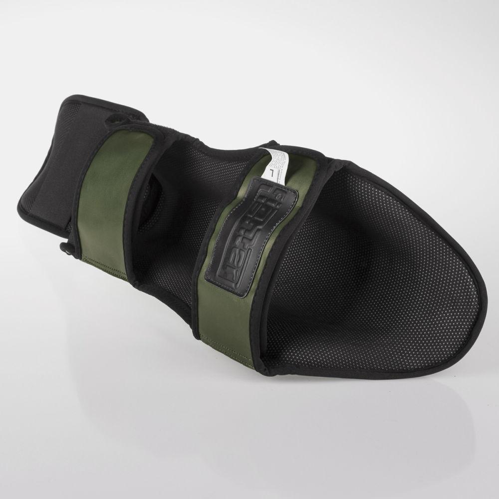 Fighter Thai Classic Shinguards - khaki/black