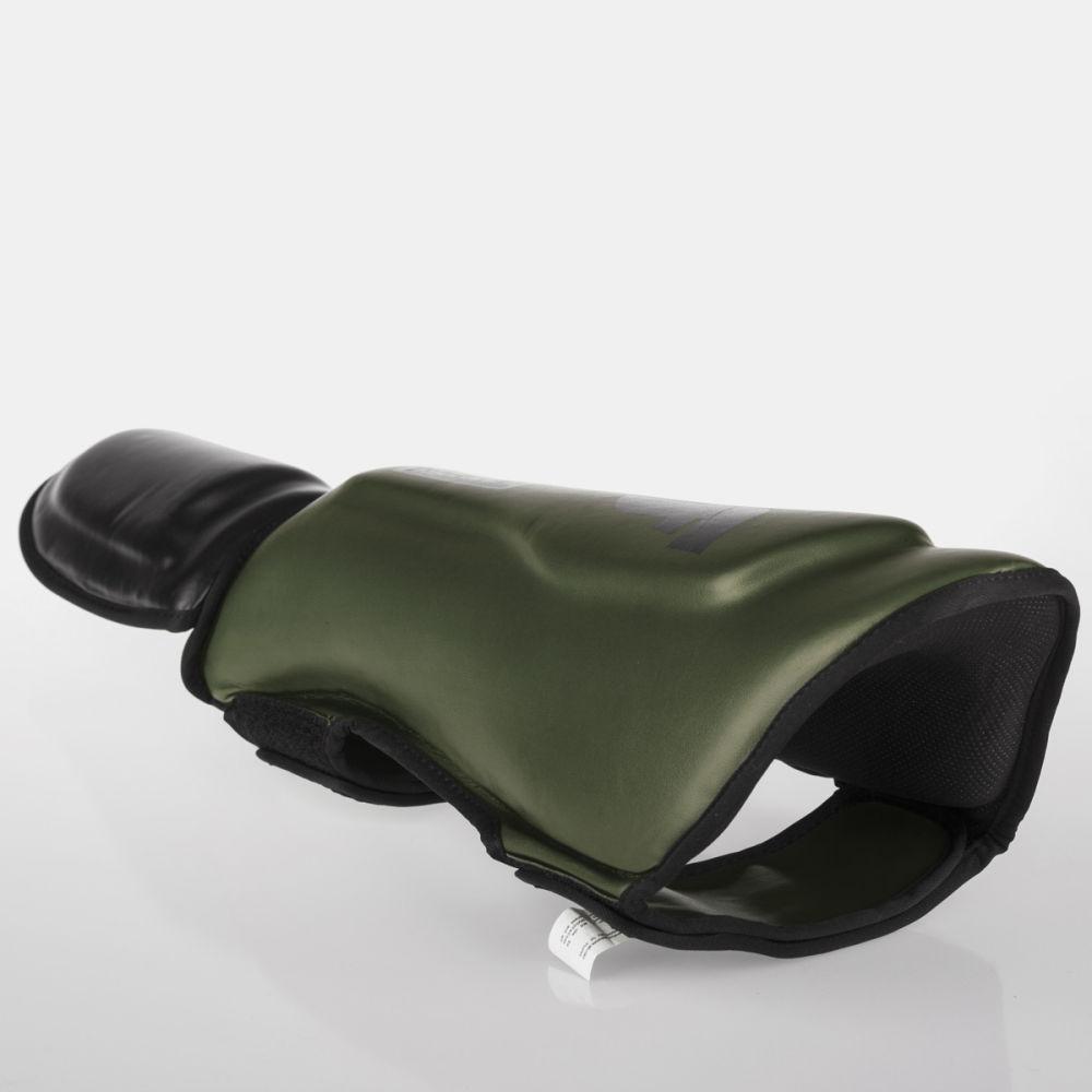 Fighter Thai Classic Shinguards - khaki/black