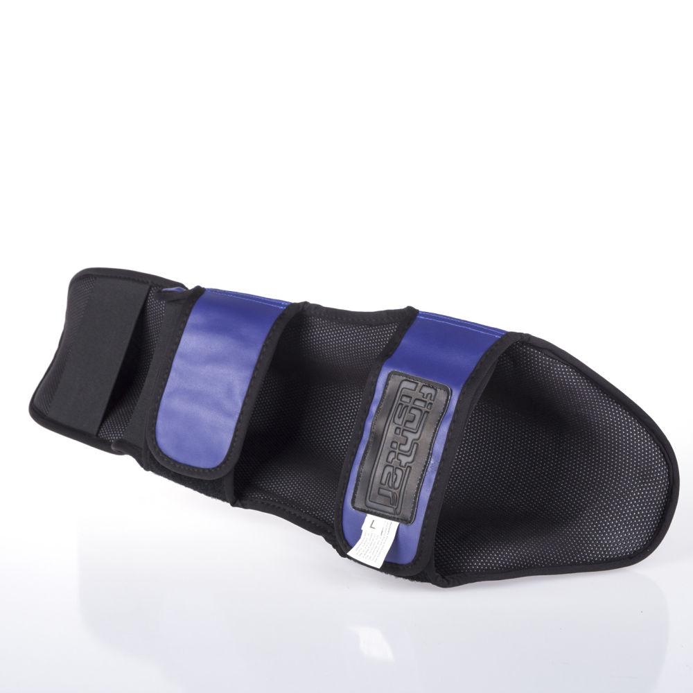Fighter Thai Classic Shinguards - blue/grey