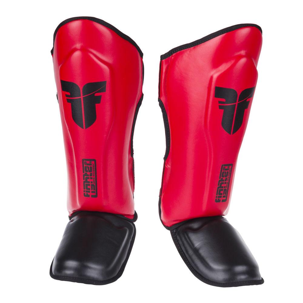 Fighter Thai Classic Shinguards - red/black