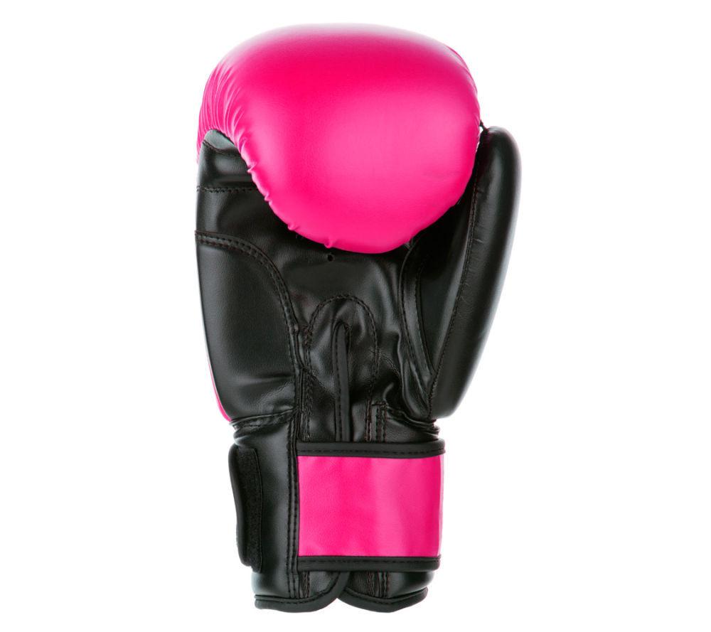 Fighter Synthetic Leather PU Basic Neon Pink/Black 6-12oz Boxing Gloves