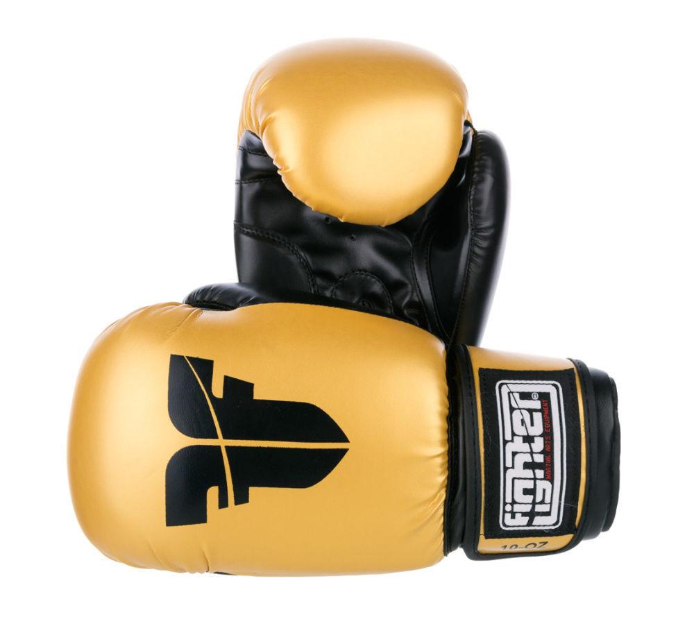 PU Basic Fighter Gloves - gold/black
