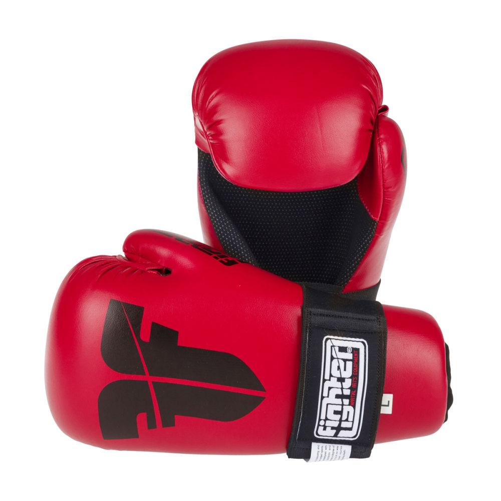 Fighter Strap Open Gloves - red