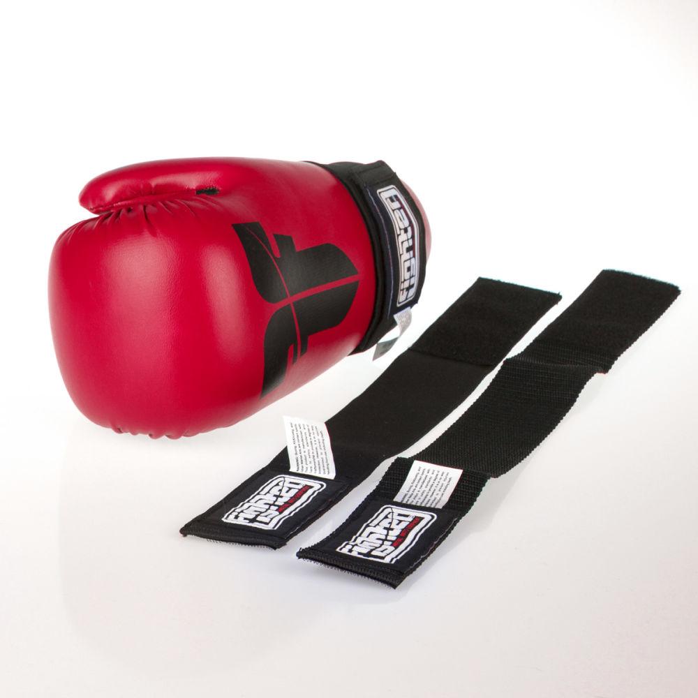 Fighter Strap Open Gloves - red