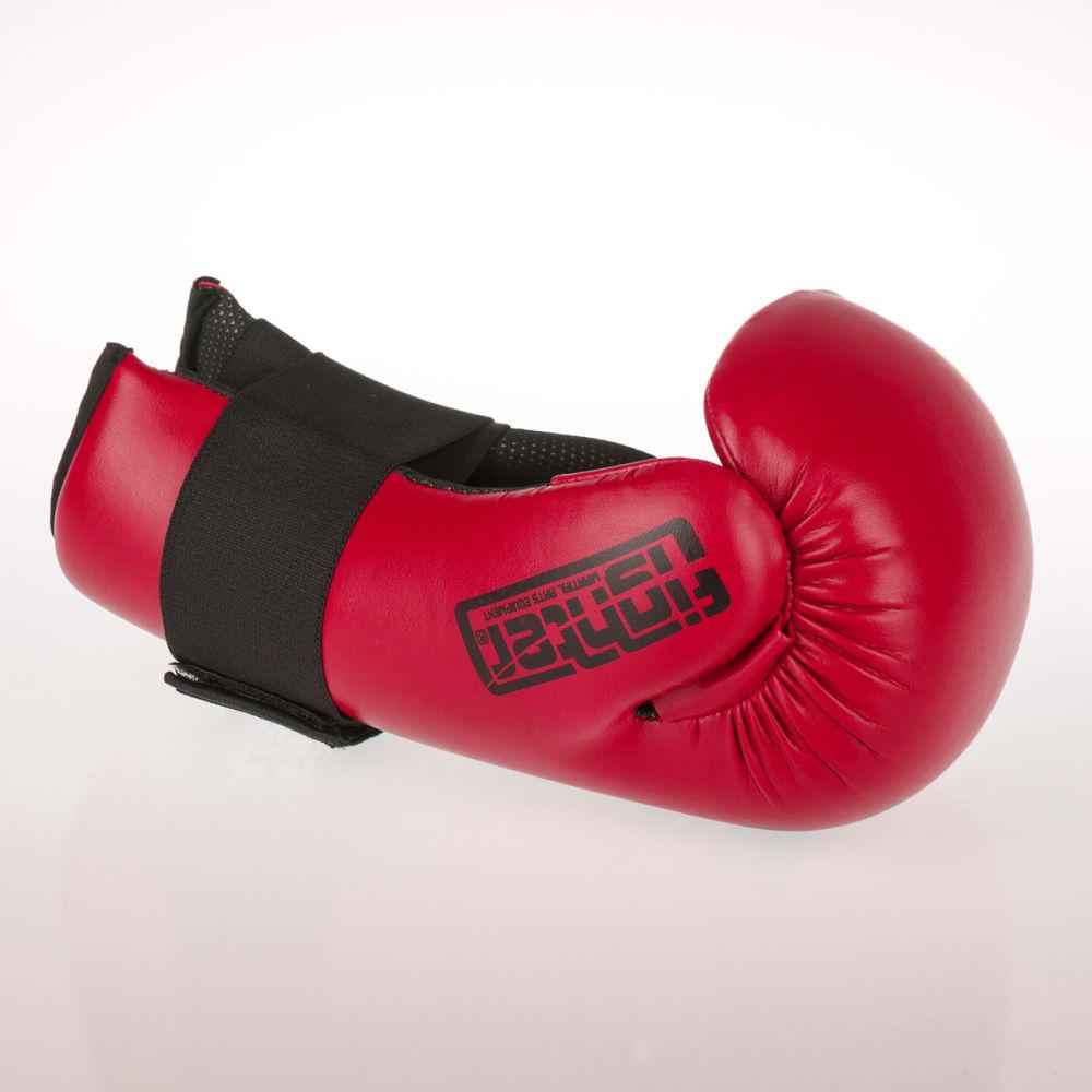 Fighter Strap Open Gloves - red