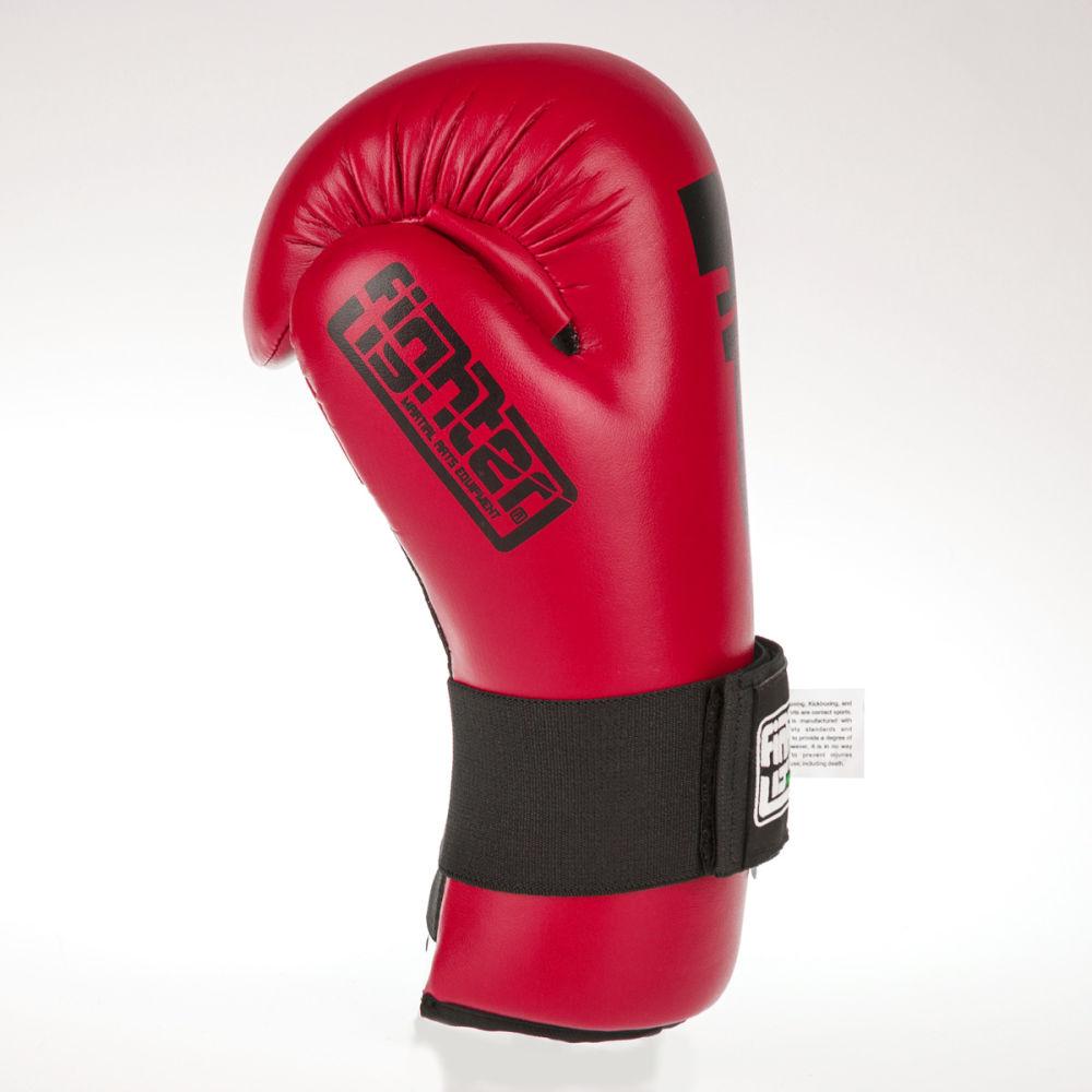 Fighter Strap Open Gloves - red