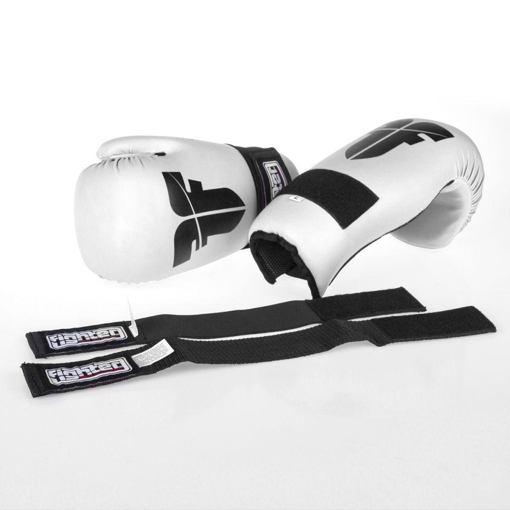Fighter Strap Open Gloves - white