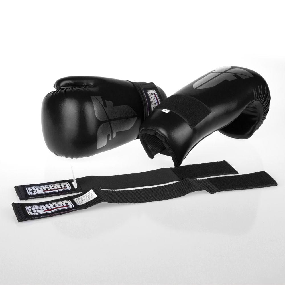Fighter Strap Open Gloves - black