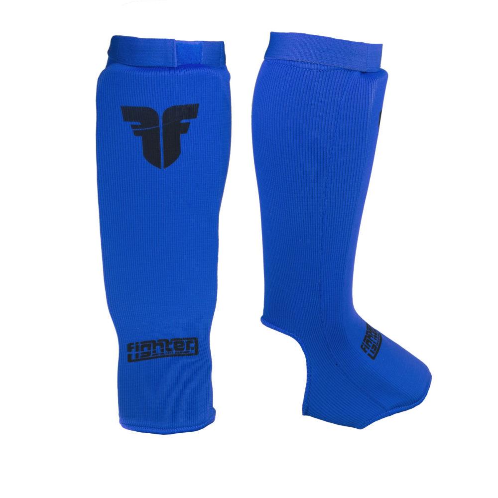 Cloth Fighter Competition Shin Instep Guard - blue