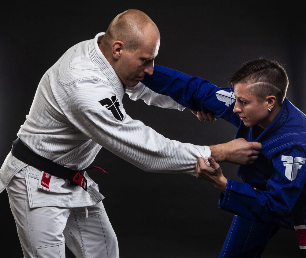 Fighter BJJ Gi Pearl Weave Uniform - white