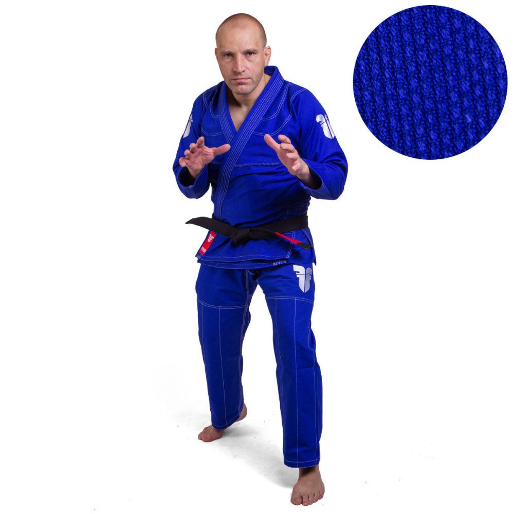 Fighter BJJ Gi Pearl Weave Uniform - blue