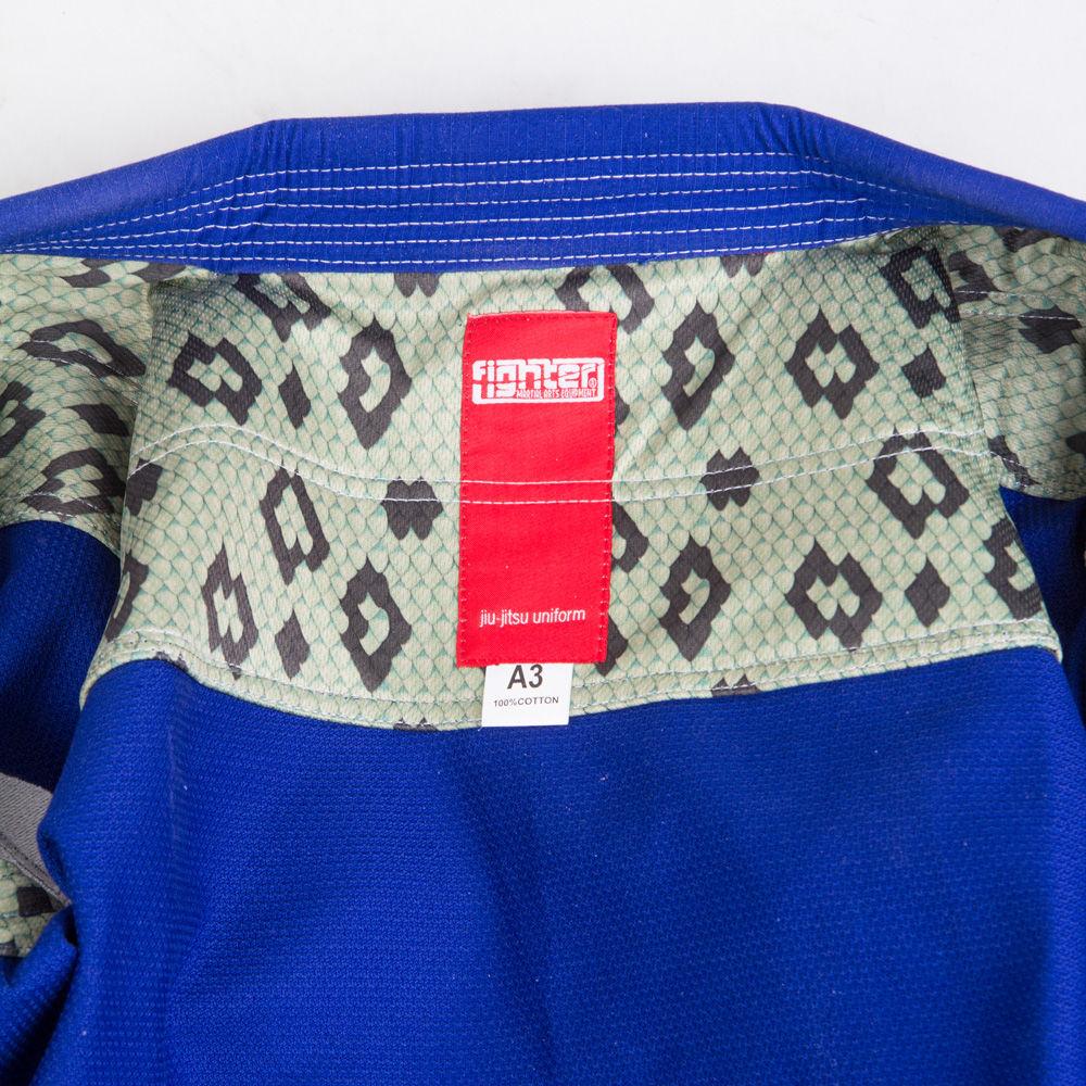 Fighter BJJ Gi Pearl Weave Uniform - blue
