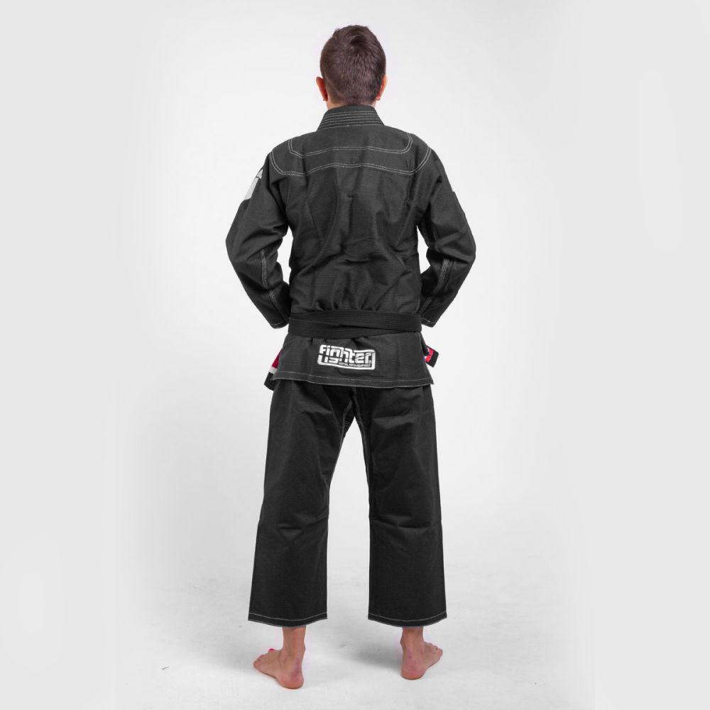 Fighter BJJ Gi Pearl Weave Uniform - black